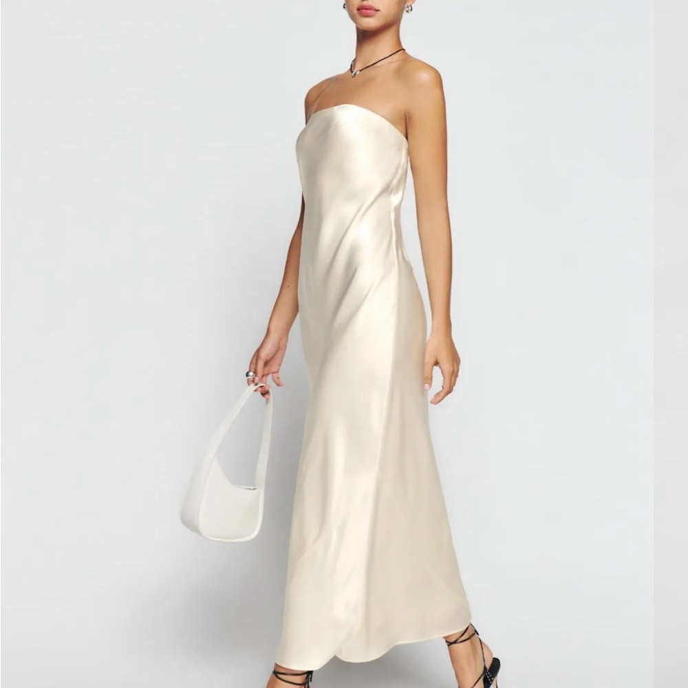 Reformation Joana Silk Dress